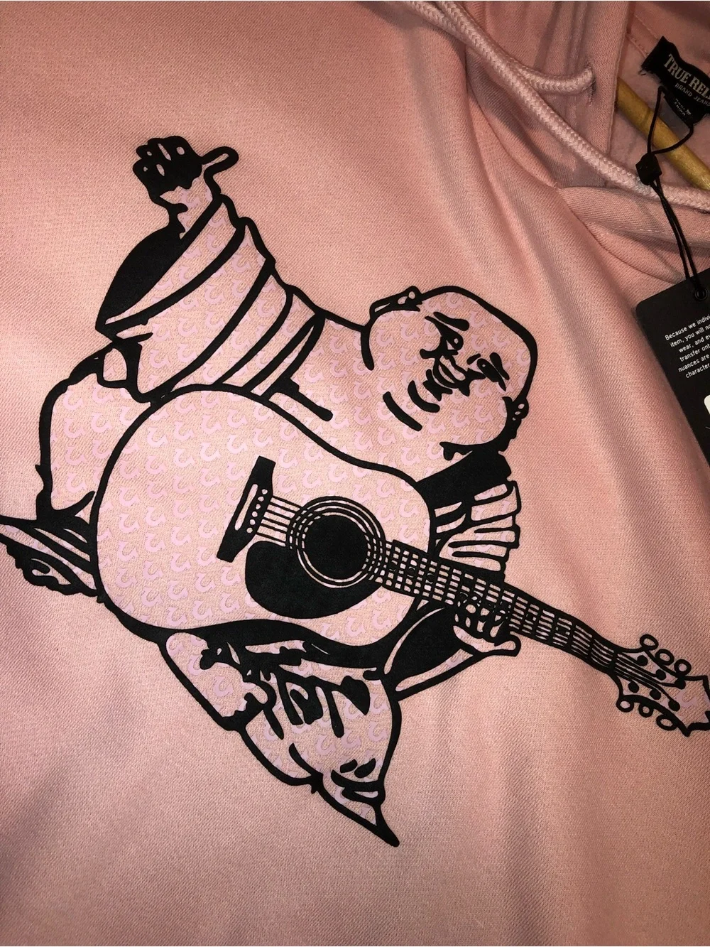 True Religion Pink Buddha Hoodie